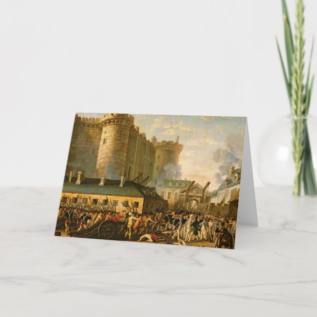 Die Einnahme der Bastille, 14. Juli 1789 Karte (Vorderseite)