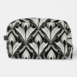 Die Einrichtung in Schwarz und Weiß Waschbeutel