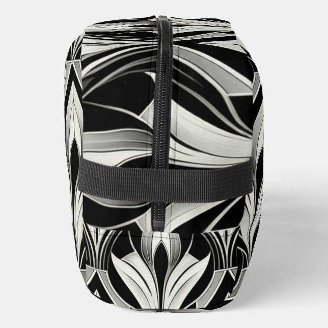 Die Einrichtung in Schwarz und Weiß Waschbeutel (Links)