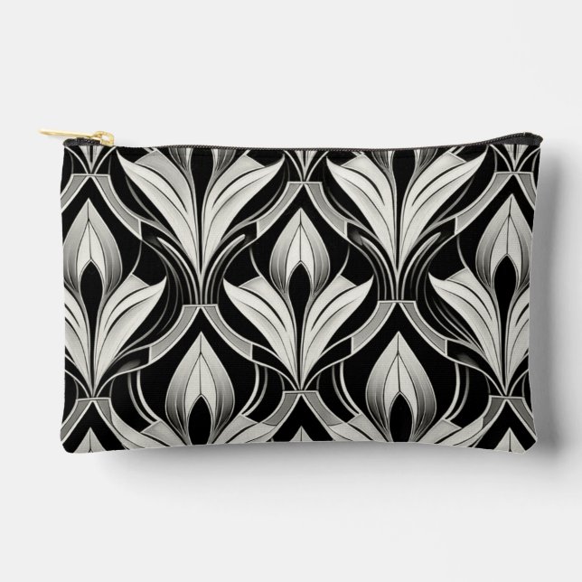 Die Einrichtung in Schwarz und Weiß Zubehörtasche (Vorderseite)