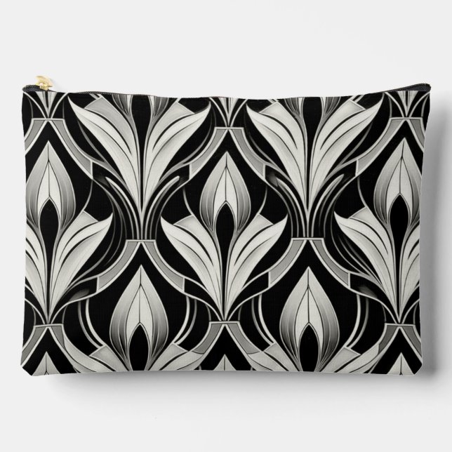 Die Einrichtung in Schwarz und Weiß Zubehörtasche (Vorderseite)