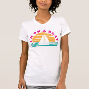 Die einsame Insel auf einem Boot T-Shirt