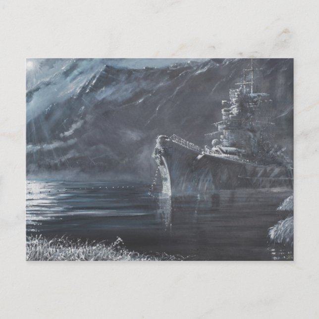 Die einsame Königin des Nordtirpitz Norwegen1944 Postkarte (Vorderseite)