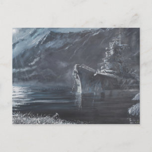 Die einsame Königin des Nordtirpitz Norwegen1944 Postkarte
