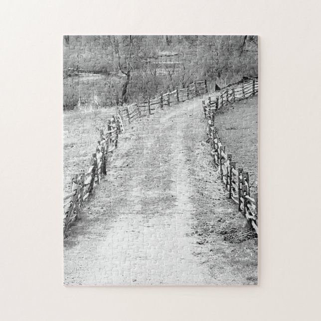 die einsame Straße Puzzle (Vertikal)