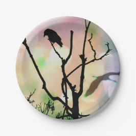 Die einsamen Crow Paper-Teller Pappteller