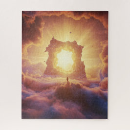 Die Einsamkeit des Menschen in das heilige unbekan Puzzle