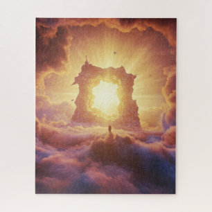 Die Einsamkeit des Menschen in das heilige unbekan Puzzle