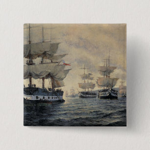 Die Einschiffung der befreienexpedition von PET Button