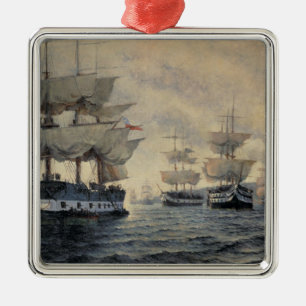 Die Einschiffung der befreienexpedition von PET Silbernes Ornament