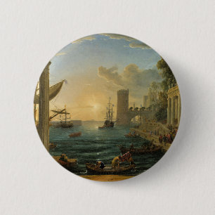 Die Einschiffung der Königin von Sheba Button
