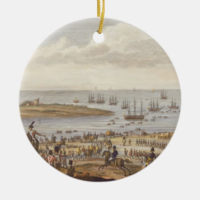 Die Einschiffung des Englisch in Holland, 30 Nove Keramikornament (Vorne)