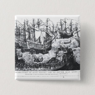 Die Einschiffung von Henry VIII in Dover Button