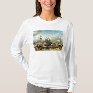 Die Einschiffung von Ruyter und von William de T-Shirt
