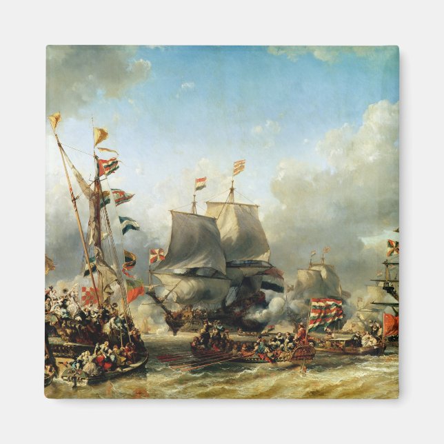 Die Einschiffung von Ruyter und William de Witt Magnet (Vorne)