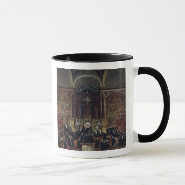 Die Einsetzung eines Monarchen in San Lorenzo (Öl Tasse (Rechts)
