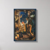 Die Einsiedler-Tarotkarte - Fantasy-Alchemie-Kunst