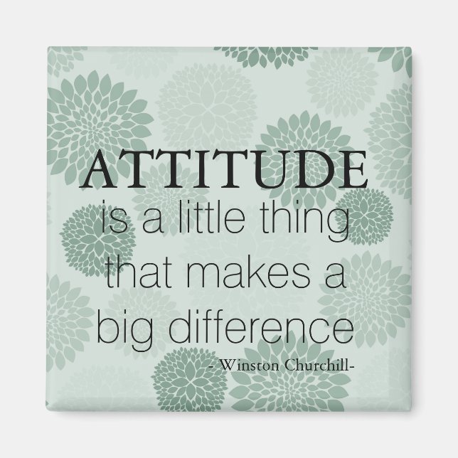 Die Einstellung der grünen Blume Magnet (Vorne)