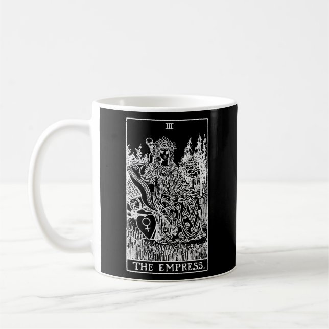 Die Einweihung der Empress Tarot Card Cartomancy Kaffeetasse (Links)