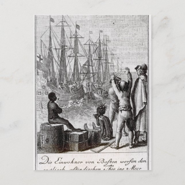 Die Einwohner von Boston Throw Postkarte (Vorderseite)