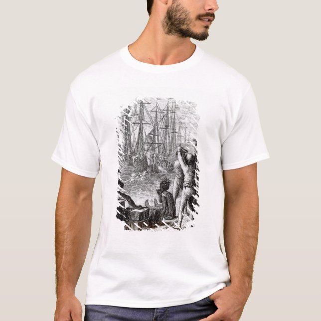 Die Einwohner von Boston-Wurf T-Shirt (Vorderseite)