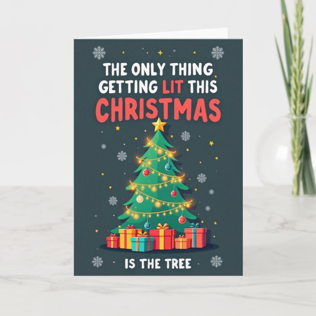 Die einzigartige Weihnachtskarte Karte (Vorderseite)