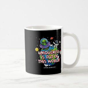 Die Einzigartigkeit dieser Welt ist das Bewusstsei Kaffeetasse