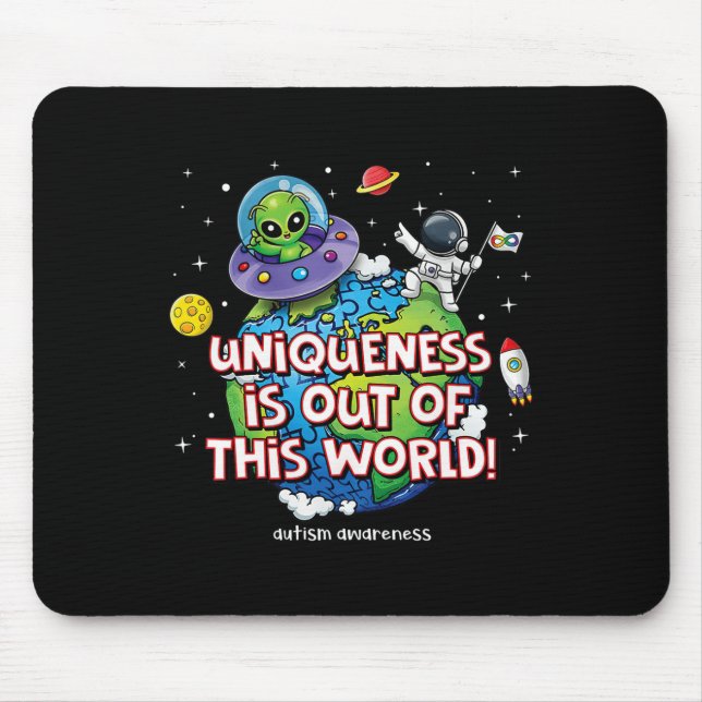 Die Einzigartigkeit dieser Welt ist das Bewusstsei Mousepad (Vorne)