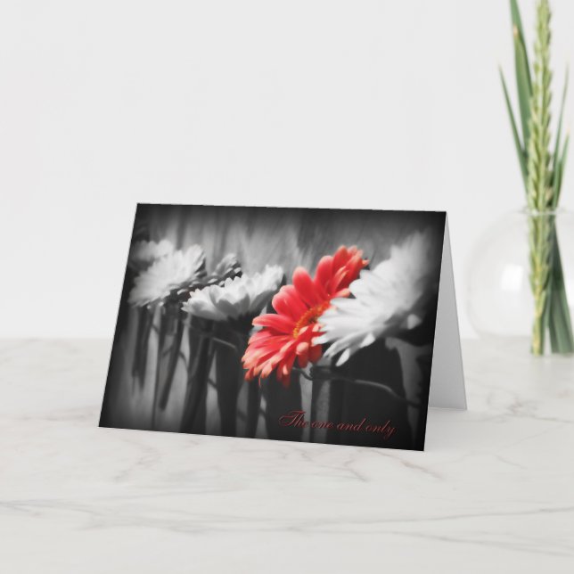 Die einzige Grußkarte Karte (Vorderseite)