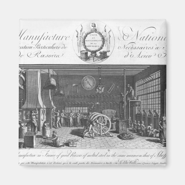 Die einzige Herstellung guter Rasierer in Frankrei Magnet (Vorne)