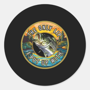 Die einzige Lippe, die ich mir von der Fischerei-N Runder Aufkleber