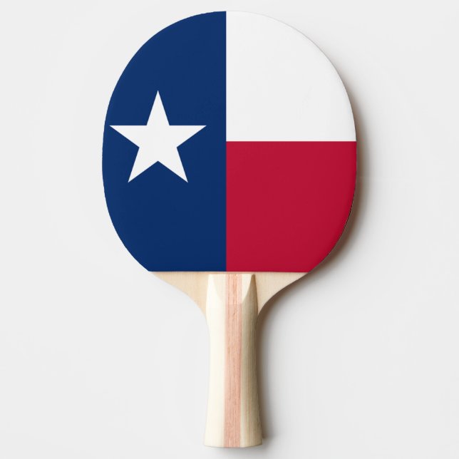 Die einzige Stern-Flaggen-Texas-Flagge Tischtennis Schläger (Vorderseite)