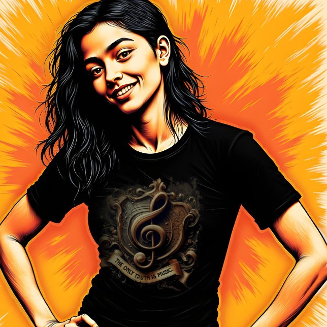 "Die einzige Wahrheit ist Musik. T-Shirt (Von Creator hochgeladen)