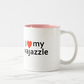 Die einzige Weise ist Liebe Essex I meine Vajazzle Zweifarbige Tasse
