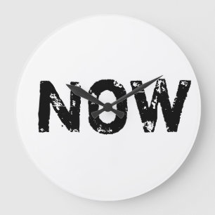 Die einzige Zeit ist jetzt Große Wanduhr