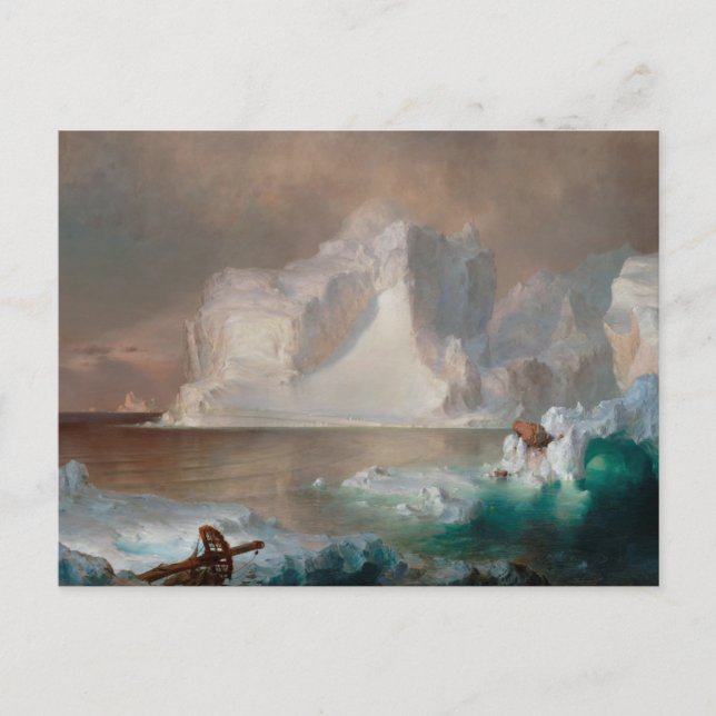Die Eisberge der Frederic Edwin Church Postkarte (Vorderseite)