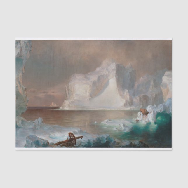 Die Eisberge der Frederic Edwin Church Seidenpapier (Vorderseite)