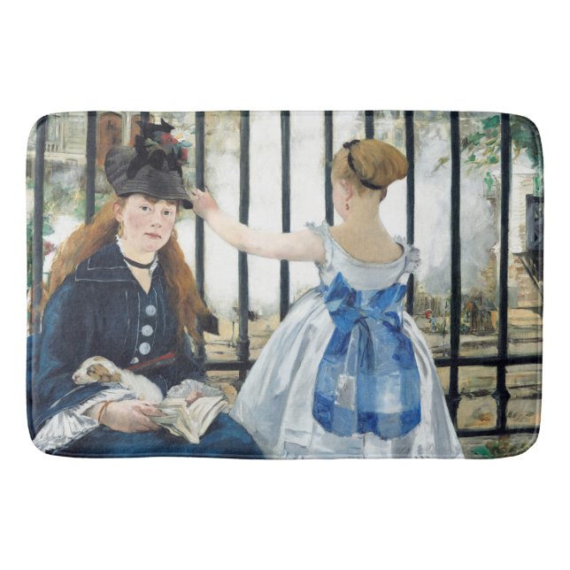 Die Eisenbahn Edouard Manet Badematte (Vorderseite)