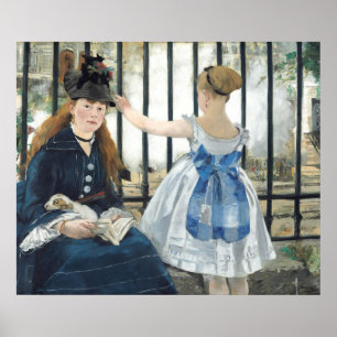 Die Eisenbahn - Edouard Manet Kunstvoll wandern Poster