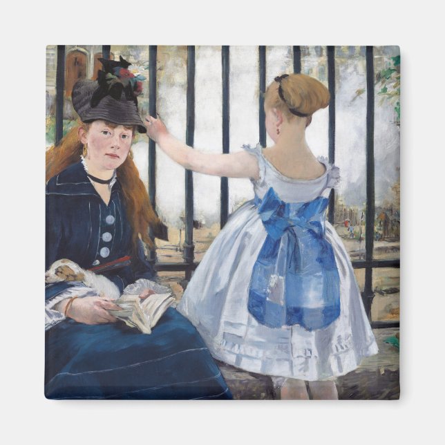 Die Eisenbahn, Edouard Manet Magnet (Vorne)