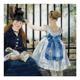 Die Eisenbahn Edouard Manet Poster
