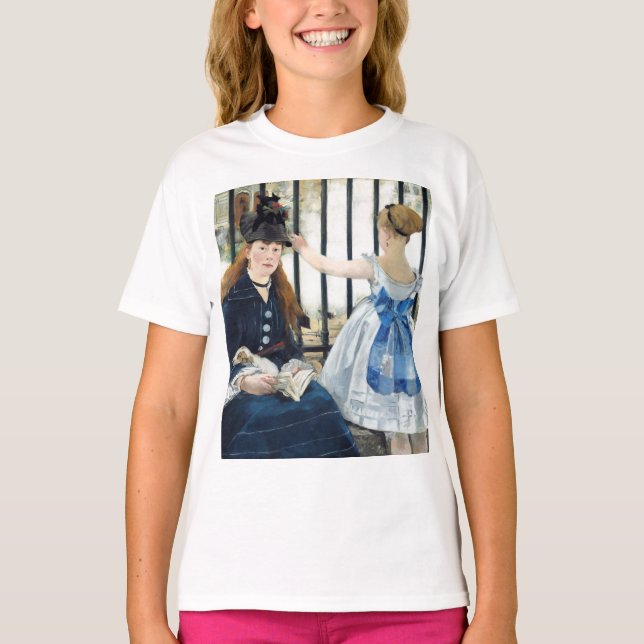 Die Eisenbahn Edouard Manet T-Shirt (Vorderseite)