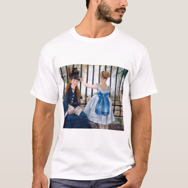 Die Eisenbahn, Edouard Manet T-Shirt (Vorderseite)