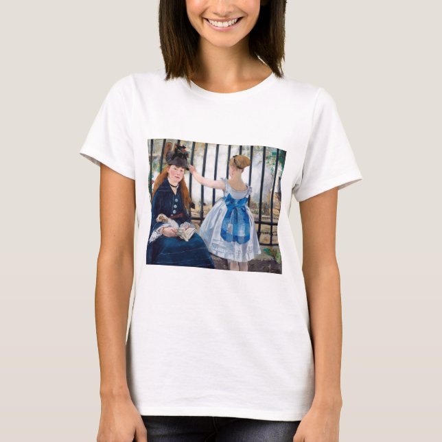 Die Eisenbahn, Edouard Manet T-Shirt (Vorderseite)