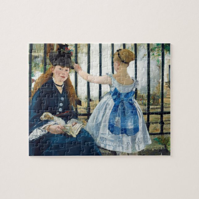 Die Eisenbahn von Edouard Manet 1873 Puzzle (Horizontal)