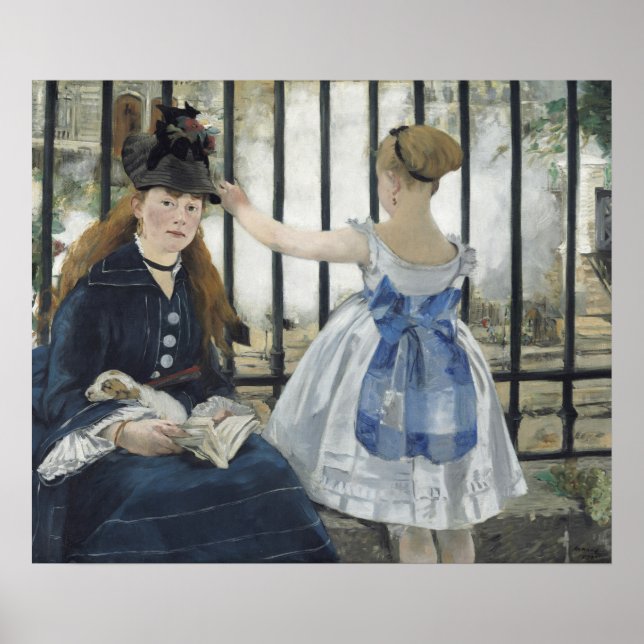 Die Eisenbahn von Edouard Manet Poster (Vorne)