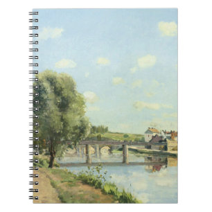Die Eisenbahnbrücke Camille Pissarro Notizblock