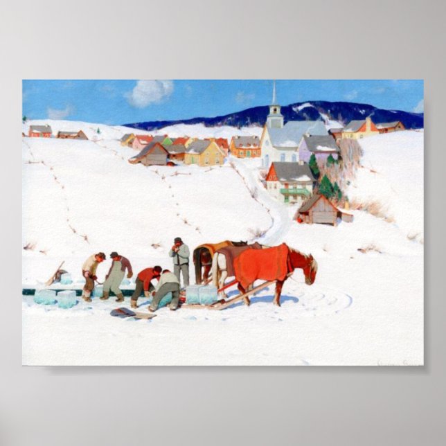 Die Eisernte 1935 , Clarence Gagnon Poster (Vorne)