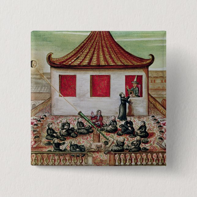 Die Eklipse des Sun in Siam im Jahre 1688 Button (Vorderseite)