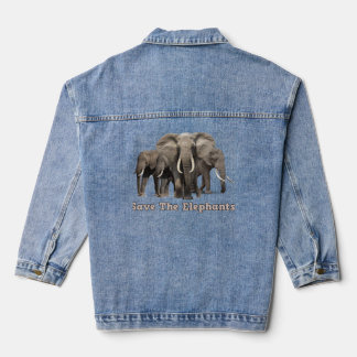 Die Elefanten Denim Jacket gerettet Jeansjacke